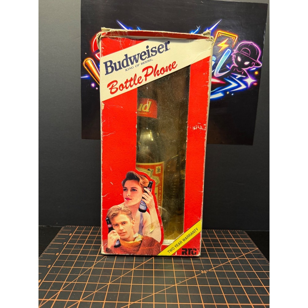 Vintage 1994 Budweiser Beer Bottle Phone Novelty Landline RTC RON-5230 In Box